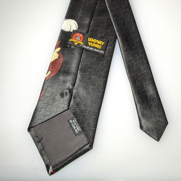 VTG LOONEY TUNES Tie Bugs Bunny Daffy Duck Tasmanian Devil Marvin the Martian - Picture 2 of 6